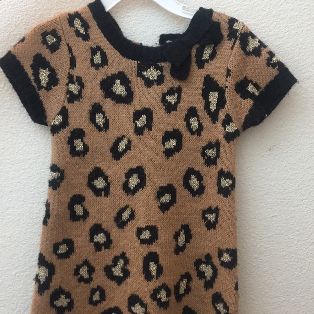 Leopard sweater dress